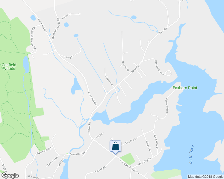 map of restaurants, bars, coffee shops, grocery stores, and more near 160 River Road in Essex