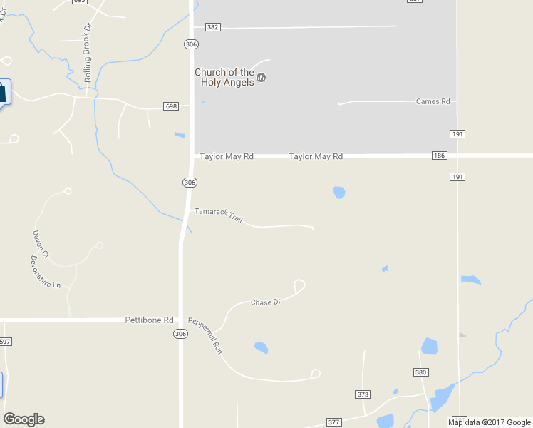 map of restaurants, bars, coffee shops, grocery stores, and more near 8600 Tamarack Trail in Chagrin Falls