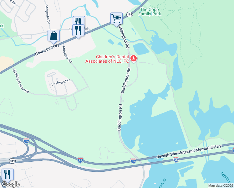 map of restaurants, bars, coffee shops, grocery stores, and more near 783 Buddington Road in Groton