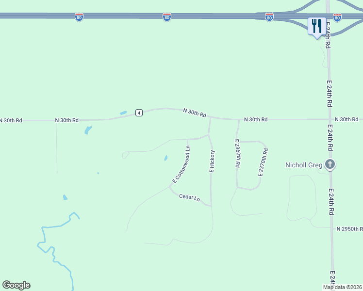 map of restaurants, bars, coffee shops, grocery stores, and more near 2330 Oakwood Lane in Marseilles
