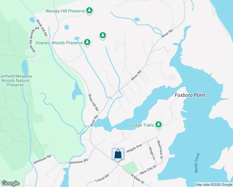 map of restaurants, bars, coffee shops, grocery stores, and more near 35 River Road in Essex