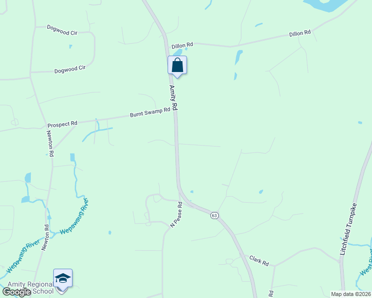 map of restaurants, bars, coffee shops, grocery stores, and more near 4 Walker Lane in Woodbridge