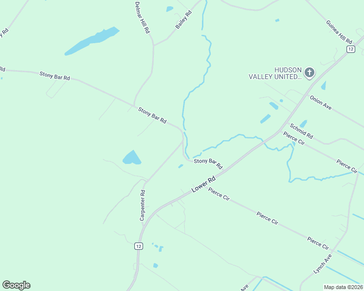 map of restaurants, bars, coffee shops, grocery stores, and more near 86 Carpenter Road in New Hampton