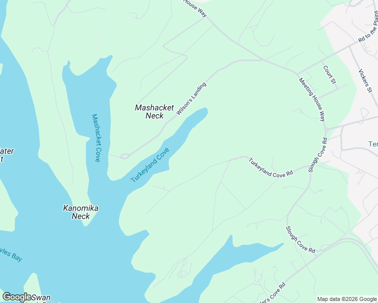 map of restaurants, bars, coffee shops, grocery stores, and more near 48 Turkeyland Cove Road in Edgartown