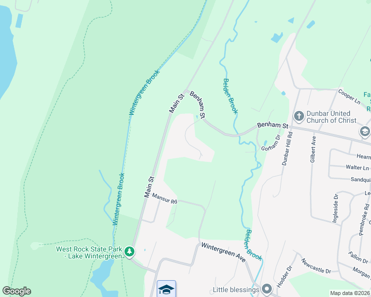 map of restaurants, bars, coffee shops, grocery stores, and more near 25 Benham Hill Place in Hamden