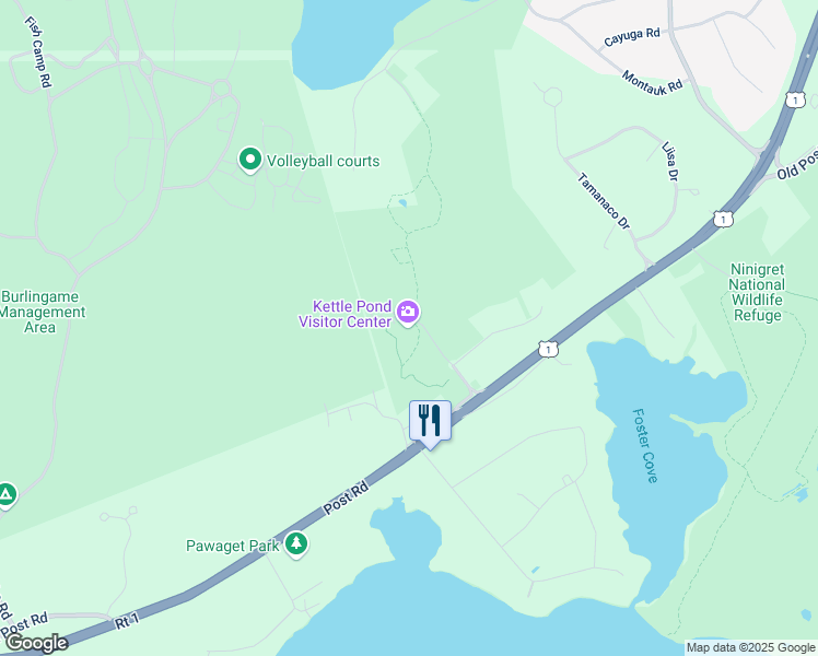 map of restaurants, bars, coffee shops, grocery stores, and more near 50 Bend Road in Charlestown