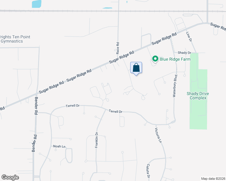 map of restaurants, bars, coffee shops, grocery stores, and more near 8700 Wakefield Run in North Ridgeville