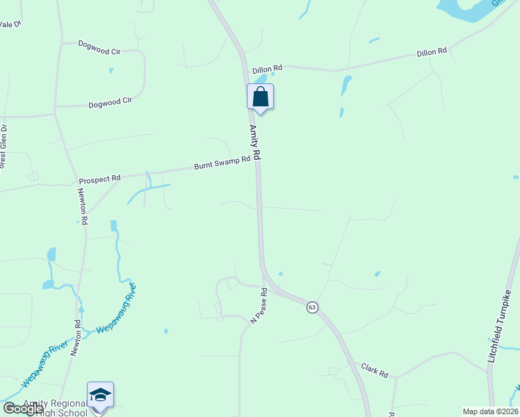 map of restaurants, bars, coffee shops, grocery stores, and more near 485 Amity Road in Woodbridge