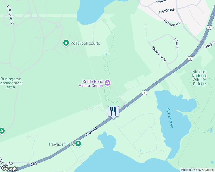 map of restaurants, bars, coffee shops, grocery stores, and more near 50 Bend Road in Charlestown