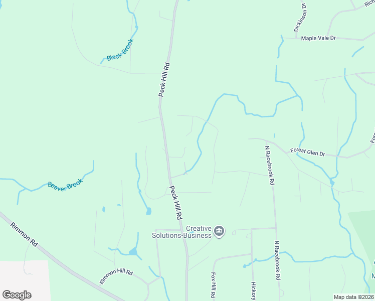 map of restaurants, bars, coffee shops, grocery stores, and more near 91 Peck Hill Road in Woodbridge