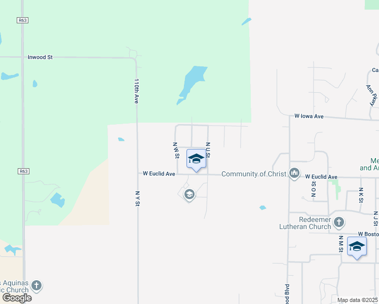 map of restaurants, bars, coffee shops, grocery stores, and more near 2401 West Girard Avenue in Indianola