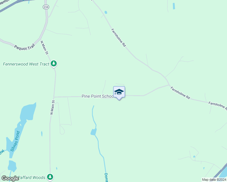 map of restaurants, bars, coffee shops, grocery stores, and more near 94 Barnes Road in Stonington