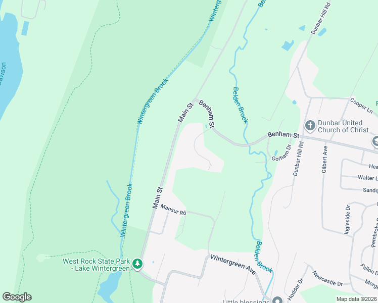 map of restaurants, bars, coffee shops, grocery stores, and more near 25 Benham Hill Place in Hamden