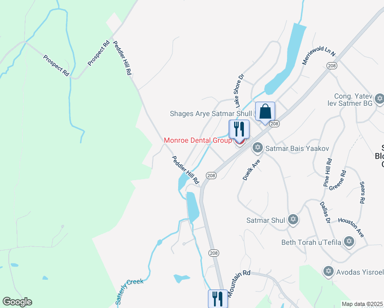 map of restaurants, bars, coffee shops, grocery stores, and more near 49 Tanager Road in Monroe