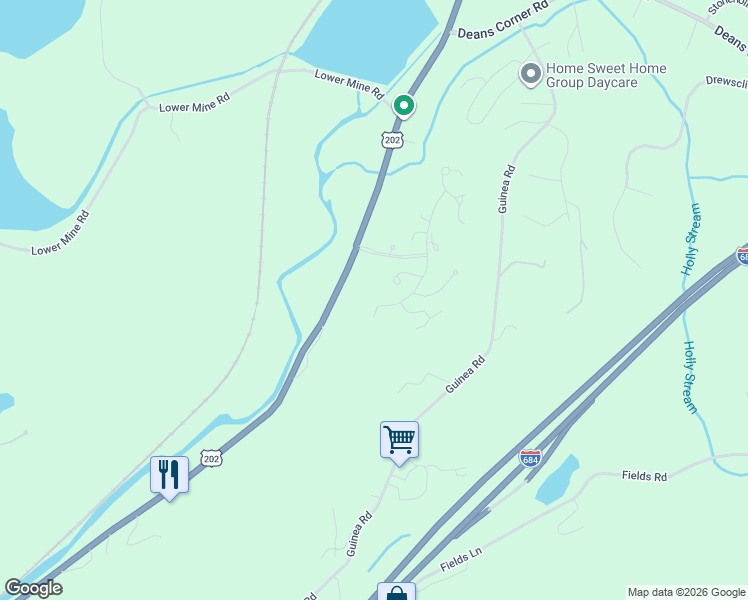 map of restaurants, bars, coffee shops, grocery stores, and more near 5404 Appletree Lane in Brewster