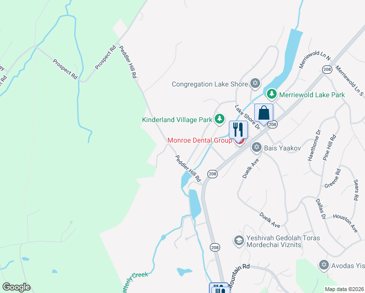 map of restaurants, bars, coffee shops, grocery stores, and more near 30 Peddler Hill Road in Chester