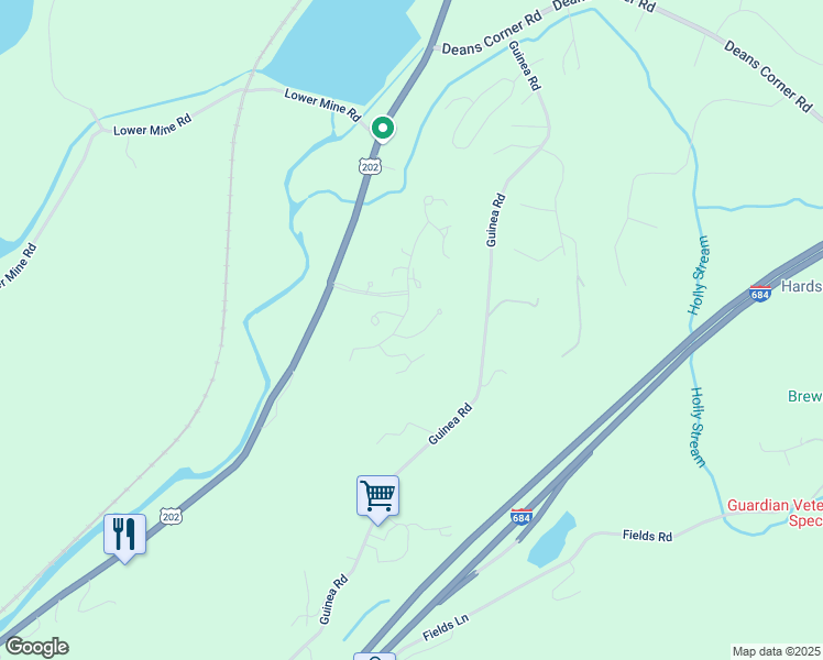map of restaurants, bars, coffee shops, grocery stores, and more near 306 Stonewall Lane in Brewster