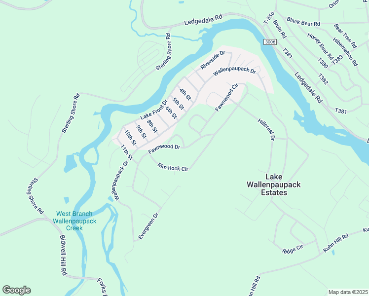 map of restaurants, bars, coffee shops, grocery stores, and more near Fawnwood Drive in Greentown