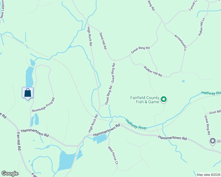 map of restaurants, bars, coffee shops, grocery stores, and more near 90 Great Ring Rd in Newtown