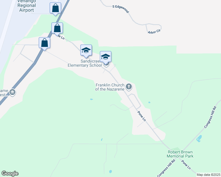 map of restaurants, bars, coffee shops, grocery stores, and more near 334 Pone Lane in Franklin