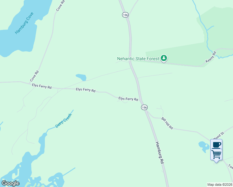 map of restaurants, bars, coffee shops, grocery stores, and more near 21 Elys Ferry Road in Lyme