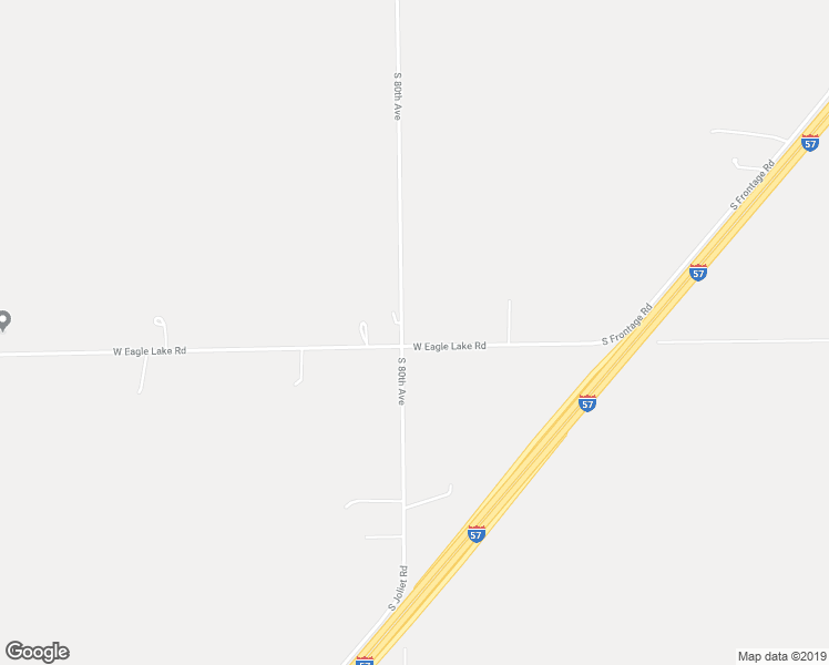 map of restaurants, bars, coffee shops, grocery stores, and more near 7950 West Eagle Lake Road in Peotone