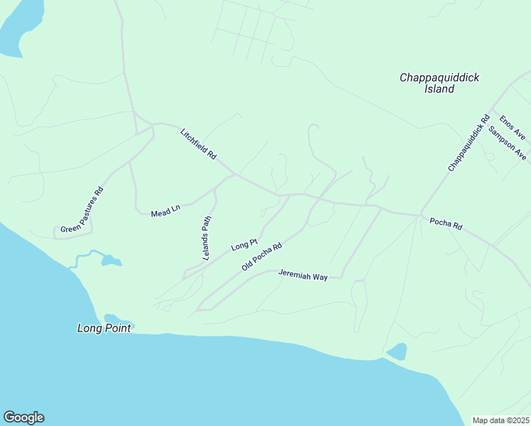 map of restaurants, bars, coffee shops, grocery stores, and more near 126 Litchfield Road in Edgartown