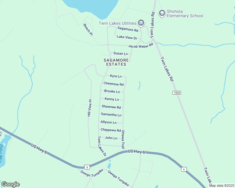map of restaurants, bars, coffee shops, grocery stores, and more near 104 Brooke Lane in Shohola