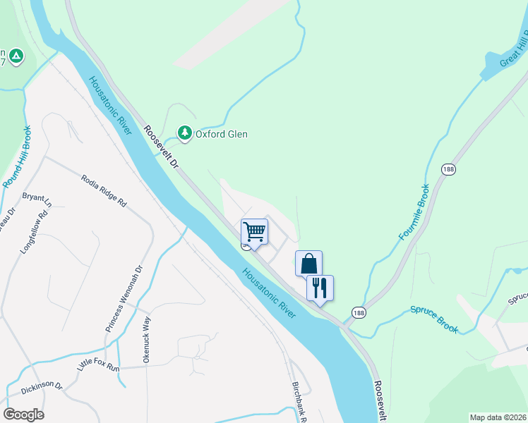 map of restaurants, bars, coffee shops, grocery stores, and more near 23 Riviera Terrace in Oxford
