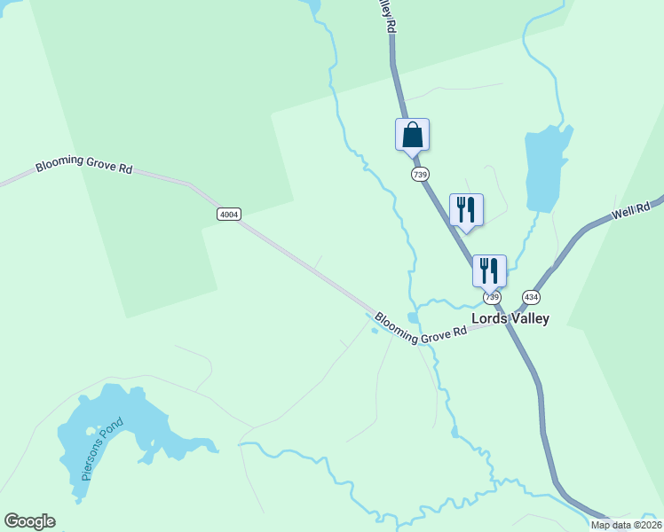 map of restaurants, bars, coffee shops, grocery stores, and more near 157 Blooming Grove Road in Hawley