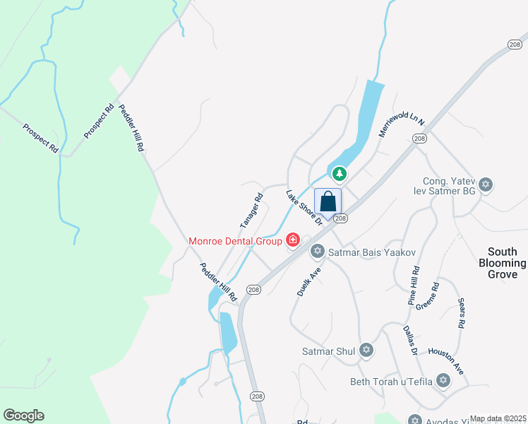 map of restaurants, bars, coffee shops, grocery stores, and more near 15 Tanager Road in Monroe