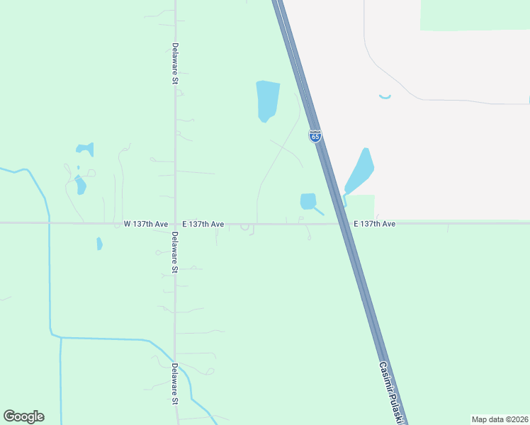 map of restaurants, bars, coffee shops, grocery stores, and more near 13665 Georgia Street in Crown Point