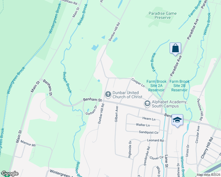 map of restaurants, bars, coffee shops, grocery stores, and more near 37 Cooper Hill Court in Hamden
