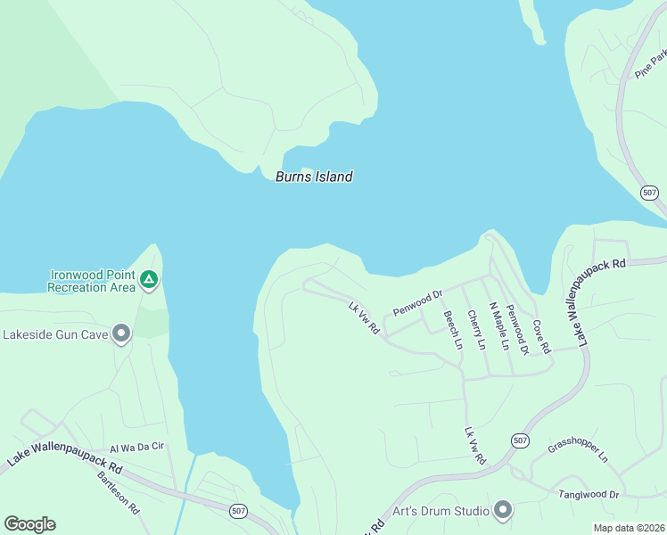 map of restaurants, bars, coffee shops, grocery stores, and more near 25 Lakeview Dr in Greentown