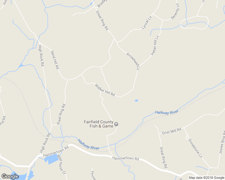 map of restaurants, bars, coffee shops, grocery stores, and more near 9 Walker Hill Road in Newtown