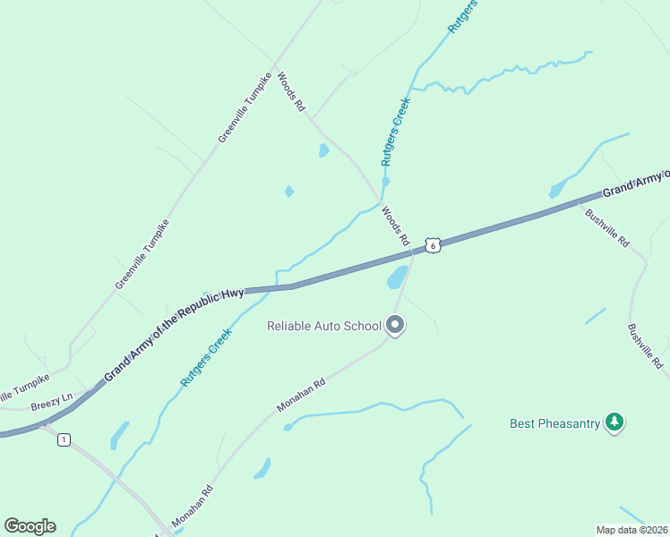 map of restaurants, bars, coffee shops, grocery stores, and more near 1261 U.S. 6 in Port Jervis