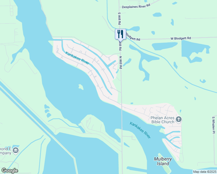 map of restaurants, bars, coffee shops, grocery stores, and more near 8870 East Mallard Lane in Wilmington
