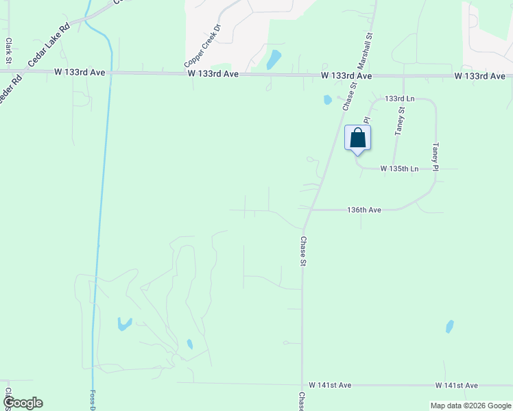 map of restaurants, bars, coffee shops, grocery stores, and more near 3385 W 136th Ln in Crown Point
