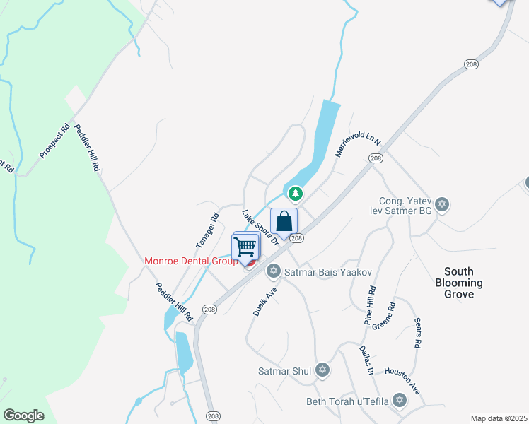 map of restaurants, bars, coffee shops, grocery stores, and more near 310 Lake Shore Drive in Monroe