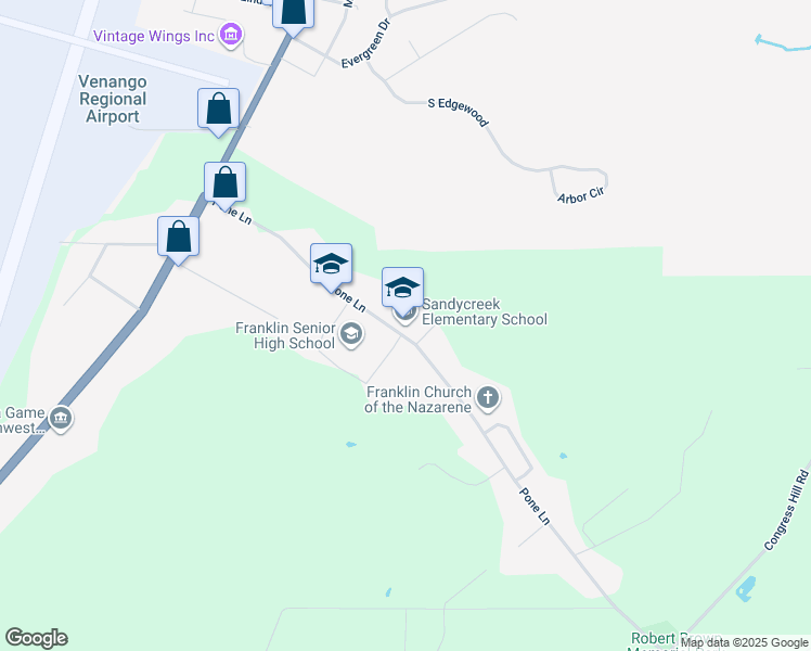 map of restaurants, bars, coffee shops, grocery stores, and more near 297 Pone Lane in Franklin