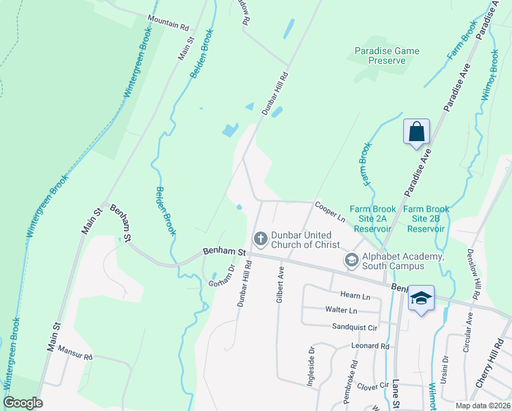 map of restaurants, bars, coffee shops, grocery stores, and more near 37 Cooper Hill Court in Hamden