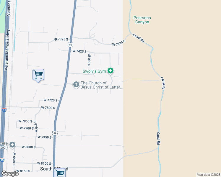map of restaurants, bars, coffee shops, grocery stores, and more near 7604 475 West in Willard