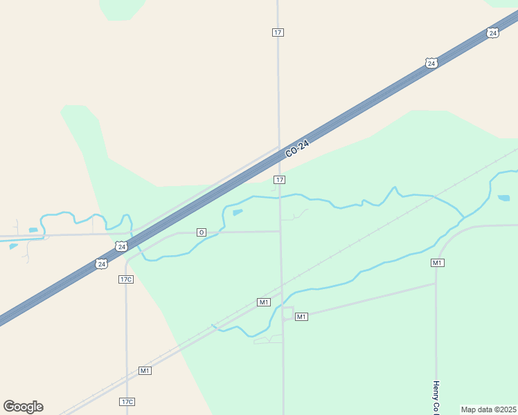 map of restaurants, bars, coffee shops, grocery stores, and more near O081 County Road 17 in Napoleon