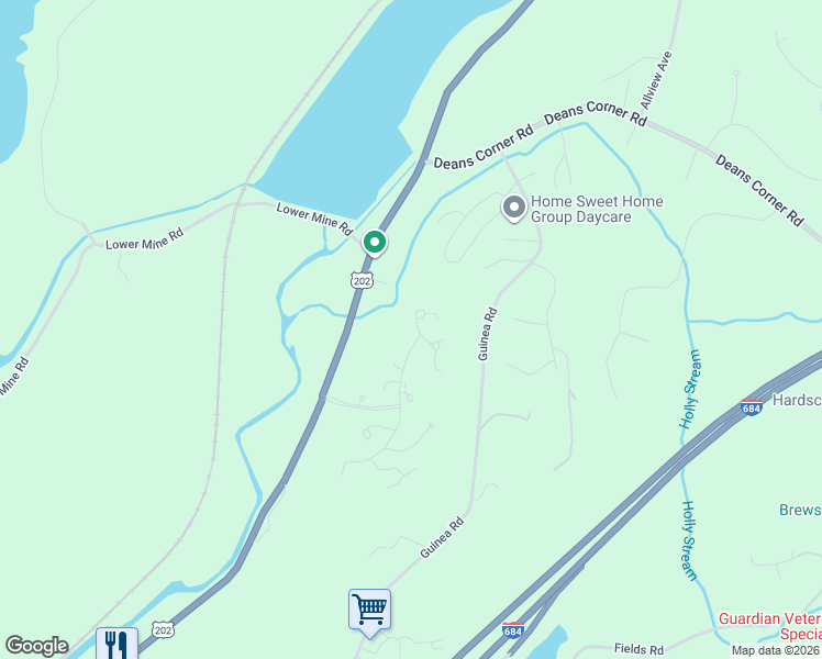 map of restaurants, bars, coffee shops, grocery stores, and more near 803 Seven Fields Lane in Brewster