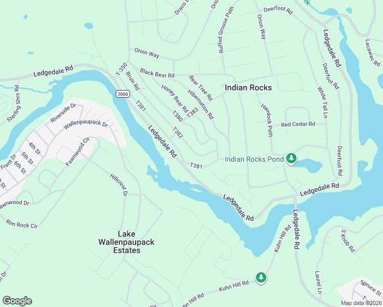 map of restaurants, bars, coffee shops, grocery stores, and more near 23 Bruin Road in Lake Ariel