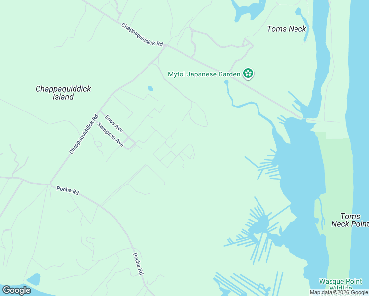 map of restaurants, bars, coffee shops, grocery stores, and more near 42 Ocean Avenue in Edgartown