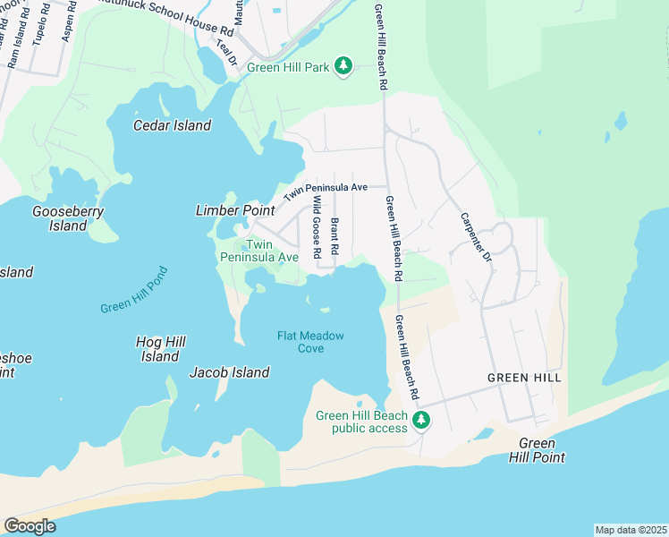 map of restaurants, bars, coffee shops, grocery stores, and more near 16 Brant Road South in South Kingstown