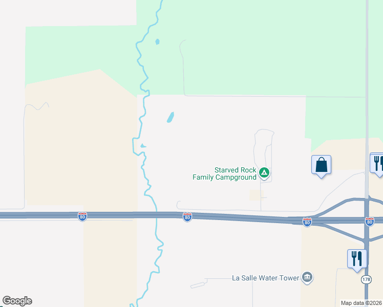 map of restaurants, bars, coffee shops, grocery stores, and more near 700-702 N 3029th Rd in North Utica