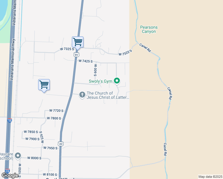 map of restaurants, bars, coffee shops, grocery stores, and more near 7604 475 West in Willard
