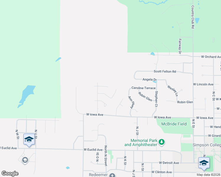 map of restaurants, bars, coffee shops, grocery stores, and more near 1506 West Kentucky Avenue in Indianola